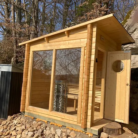 Βίλα Spa-villa Mit Privatem Whirlpool&sauna Und Panoramablick Wellheim